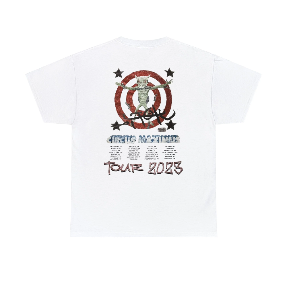 Travis Scott Circus Maximus White Tee