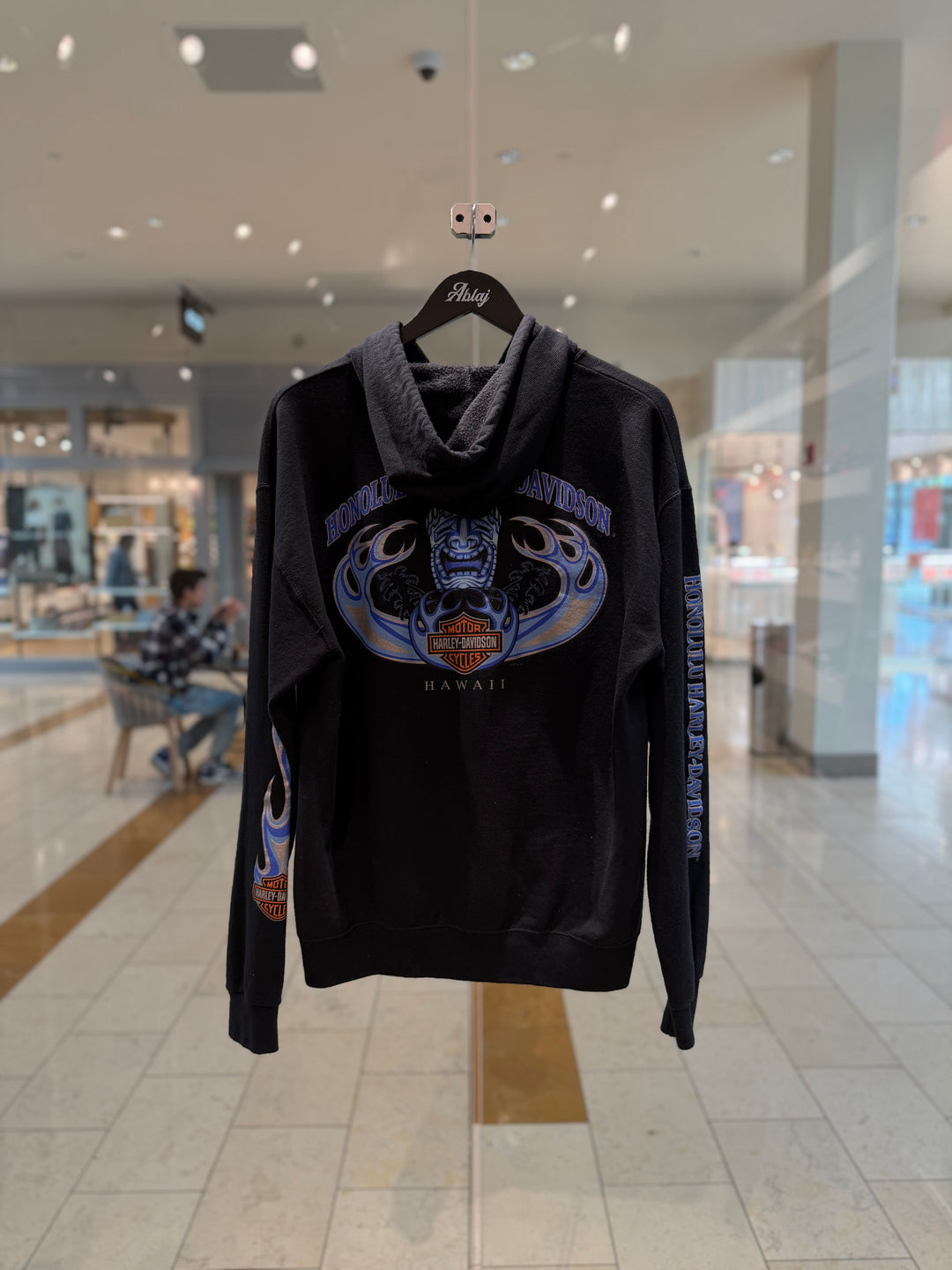 Harley Davidson Vintage Honolulu Hawaii Zip-Up Hoodie