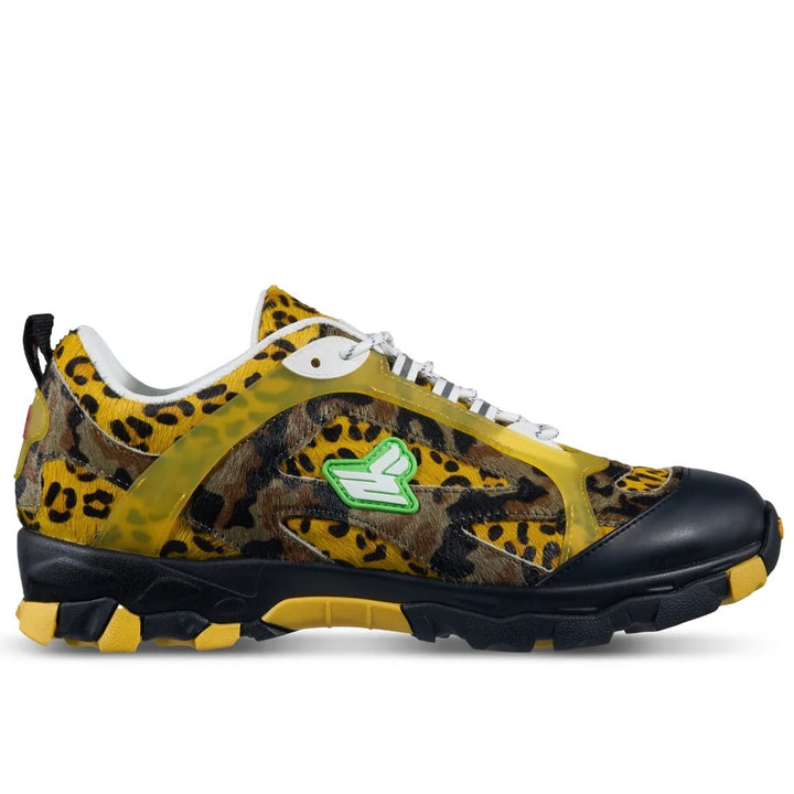 Sicko Hiking Shoes Yellow Leopard Flip