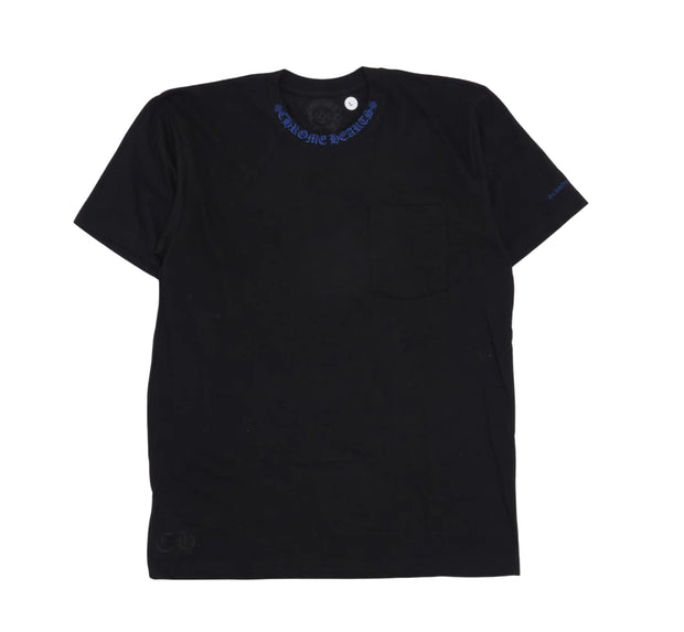 Chrome Hearts Black/Blue Neck Logo Tee