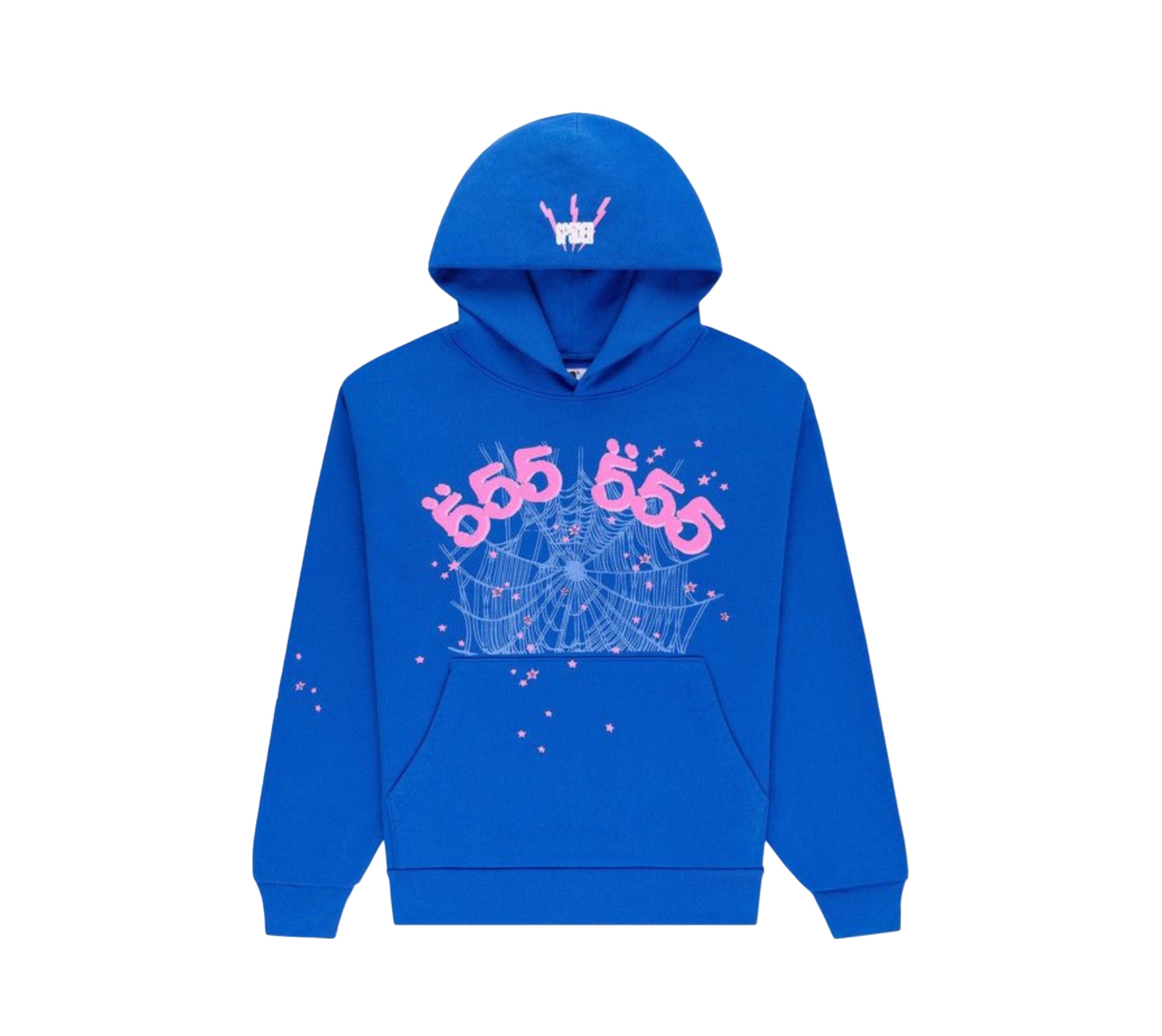 SP5DER Blue Angel Number Hoodie