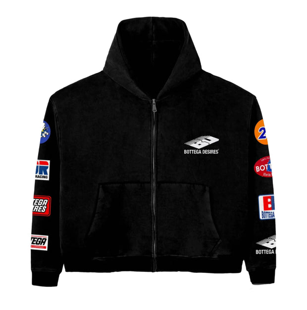 Bottega Desires Patches Zip Up Jacket (PREOWNED)