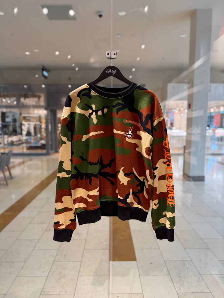 Chrome Hearts Caution Camo Crewneck (PREOWNED)