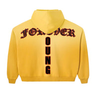 Daven Homme Forever Young Yellow Hoodie