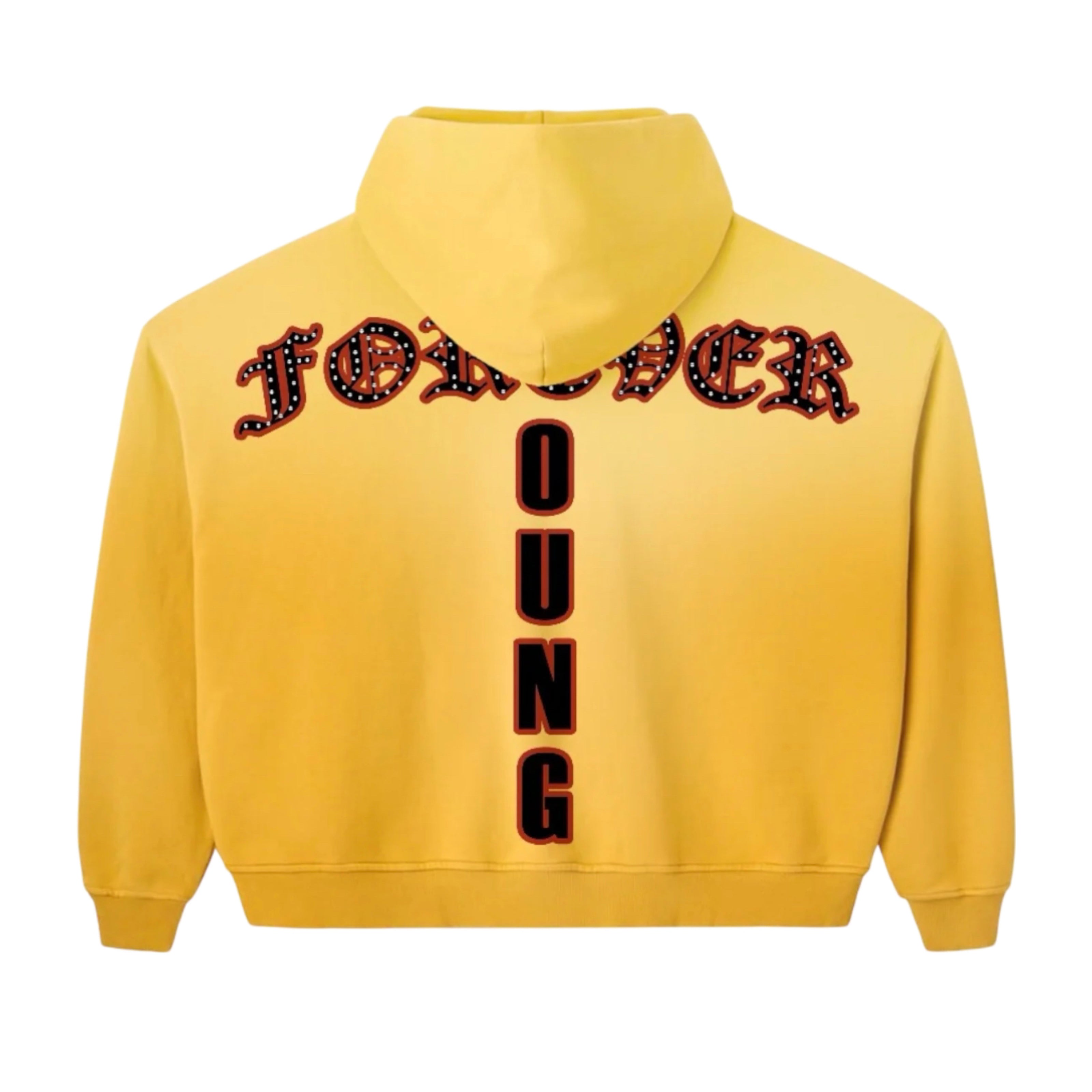 Daven Homme Forever Young Yellow Hoodie