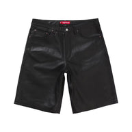 Supreme Baggy Leather Short Black