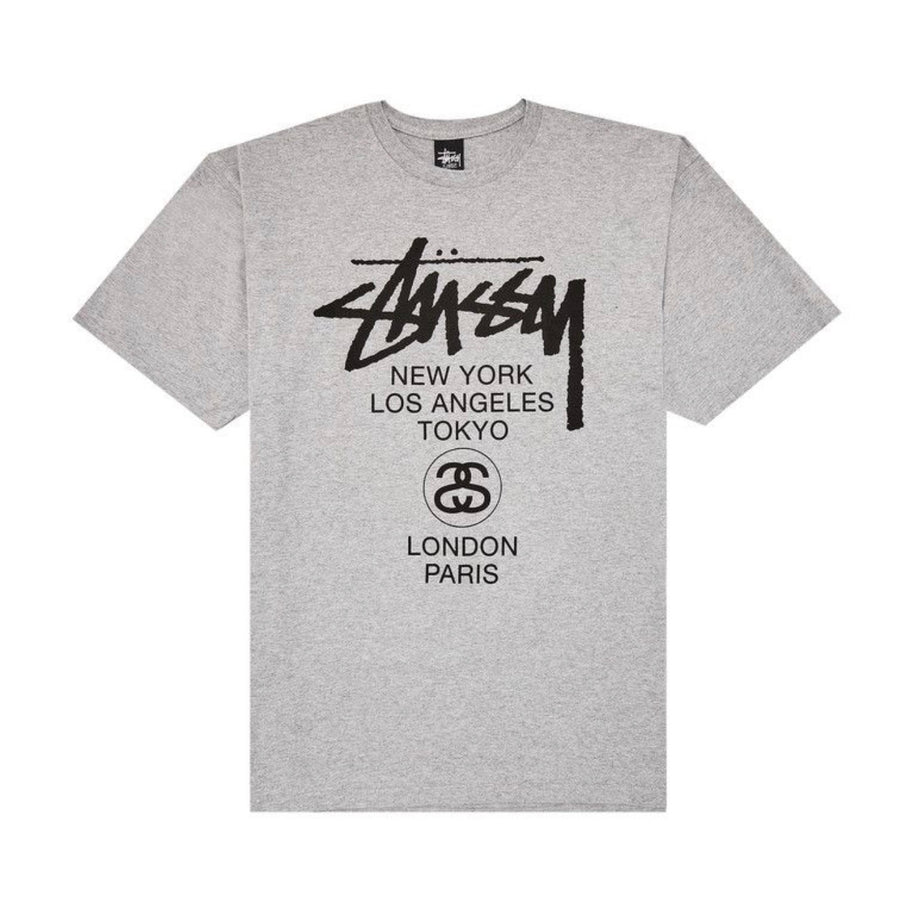 Stussy Grey World Tour Tee