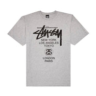 Stussy Grey World Tour Tee