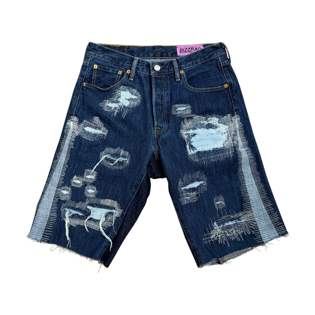 Bizzrad Boro Denim Shorts