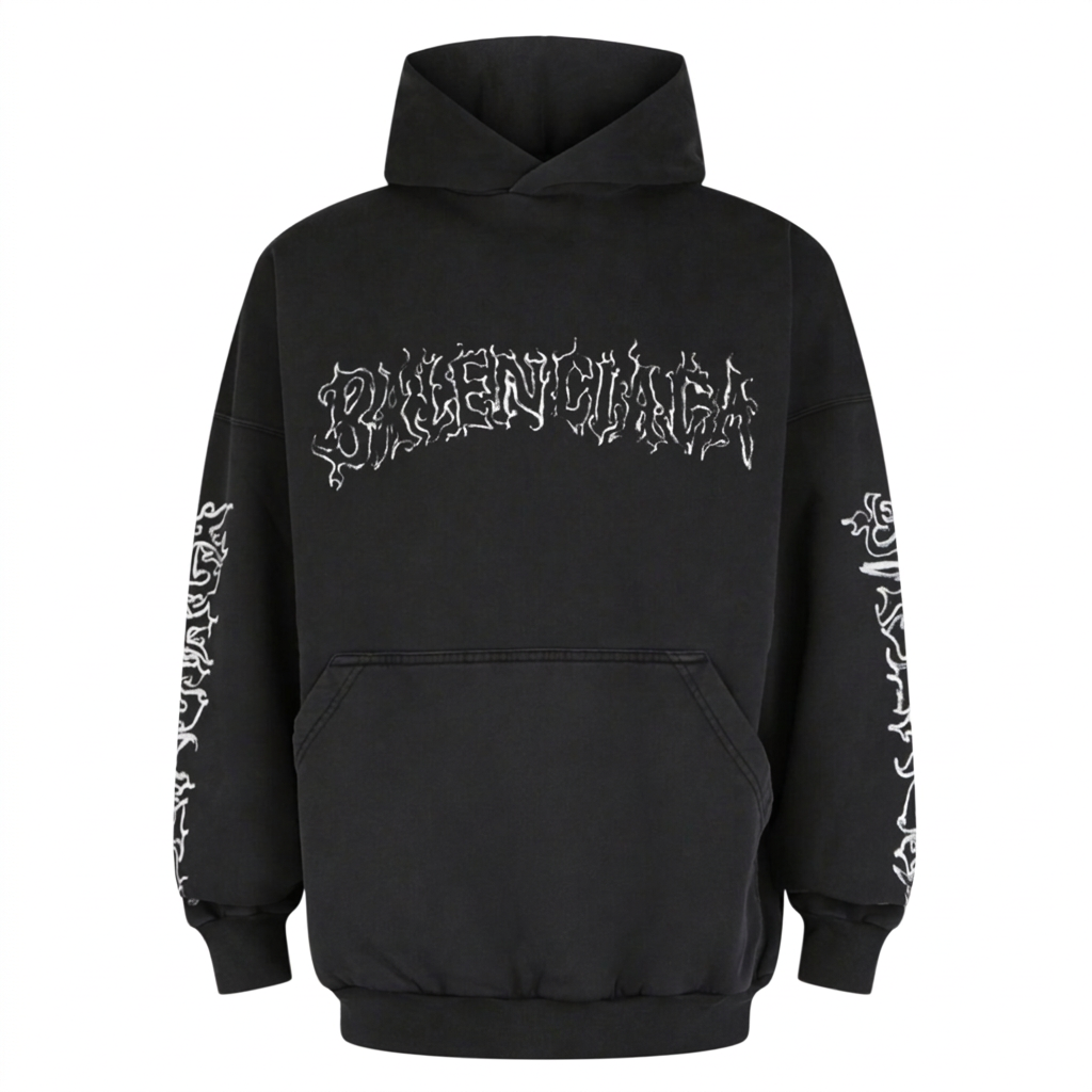 Balenciaga DIY Metal Logo Hoodie