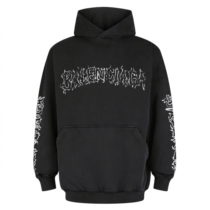 Balenciaga DIY Metal Logo Hoodie
