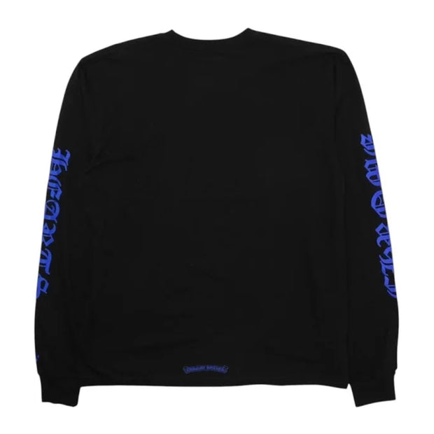 Chrome Hearts 1988 Neck Logo Black\Blue Longsleeve Pocket Tee