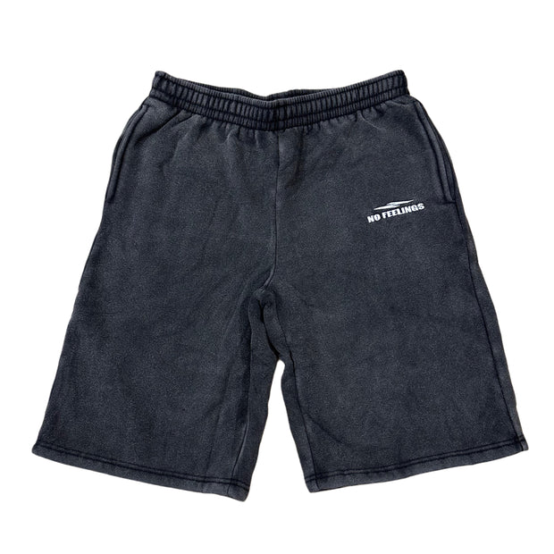 No Feelings Black Sweat Shorts