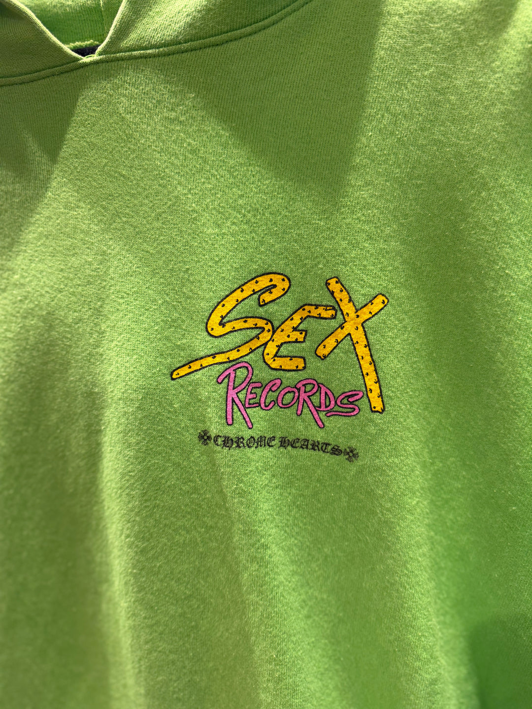 Chrome Hearts Matty Boy Sex Record Green Hoodie (PREOWNED) Fits like a 2XL