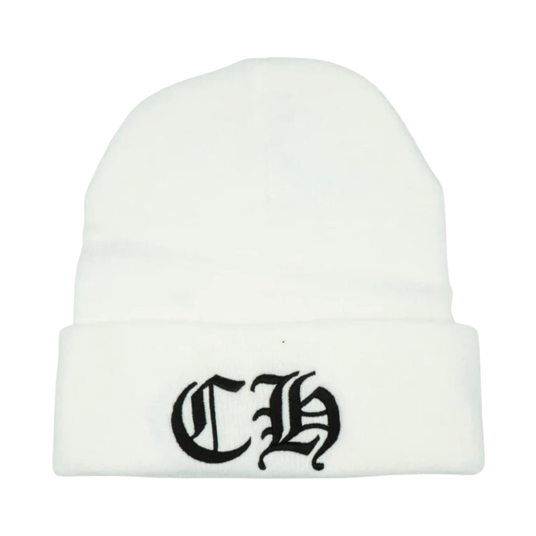 Chrome Hearts White/Black CH Beanie