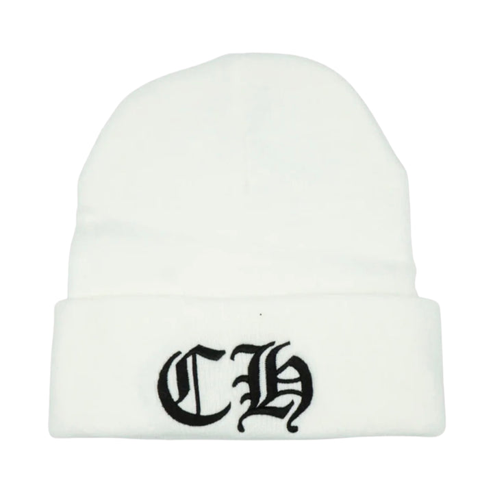 Chrome Hearts White/Black CH Beanie