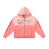 N'oublie Pas Rosado Zip-Up Hoodie