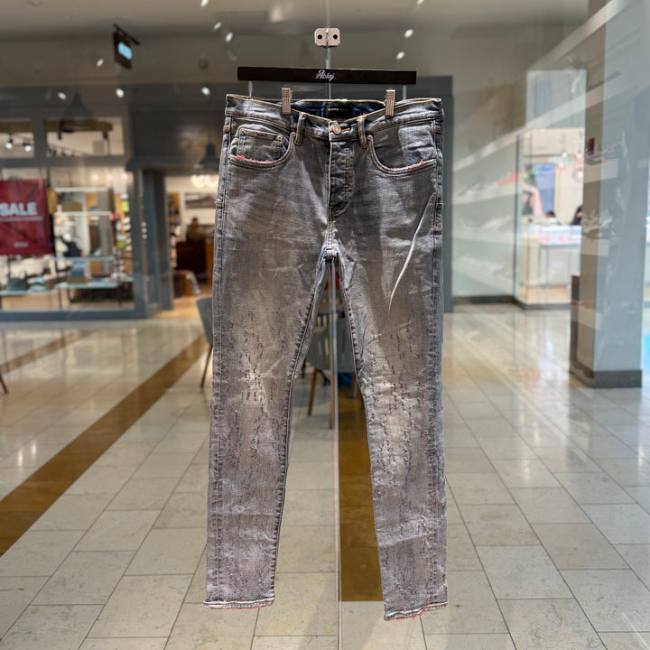 Purple P001 Paint Splatter Jeans (PREOWNED)