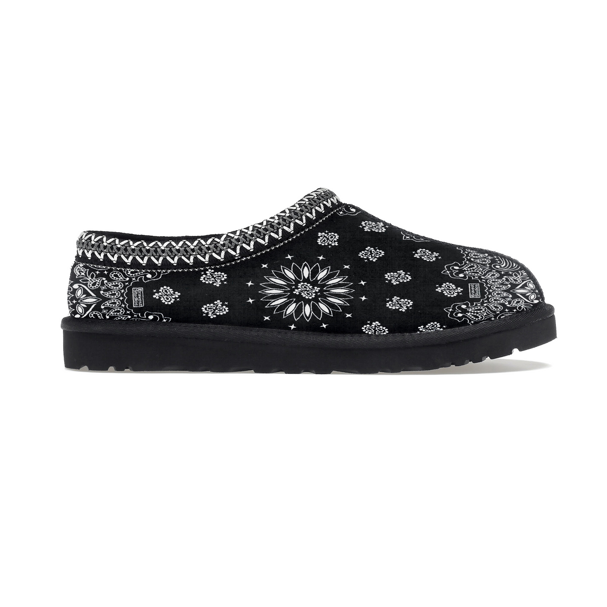 Black Paisley V2 Slippers Bravest Studio