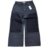 FASH•ON Black Double Knee Jeans