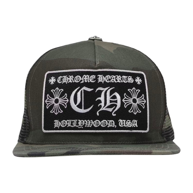 Chrome Hearts CH Hollywood Trucker Hat Camo