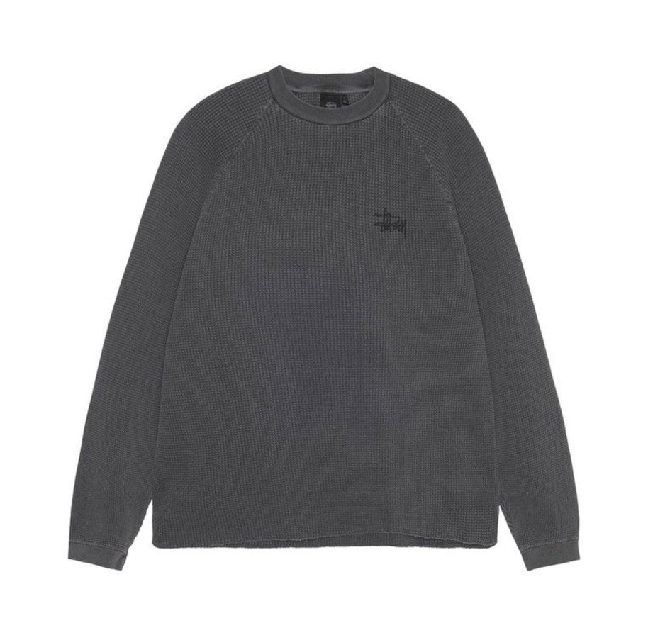 Stussy Raglan Thermal Longsleeve Black