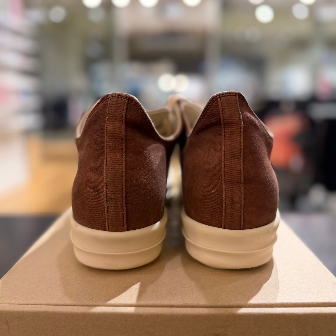 Rick Owen DRKSHDW Henna Brown Ramone Low (PREOWNED) SZ 46