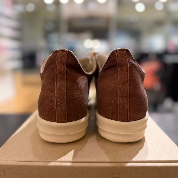 Rick Owen DRKSHDW Henna Brown Ramone Low (PREOWNED) SZ 46