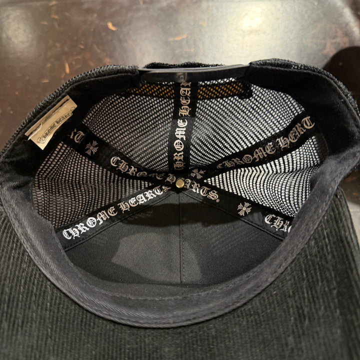 Chrome Hearts Corduroy Black Trucker (PREOWNED)