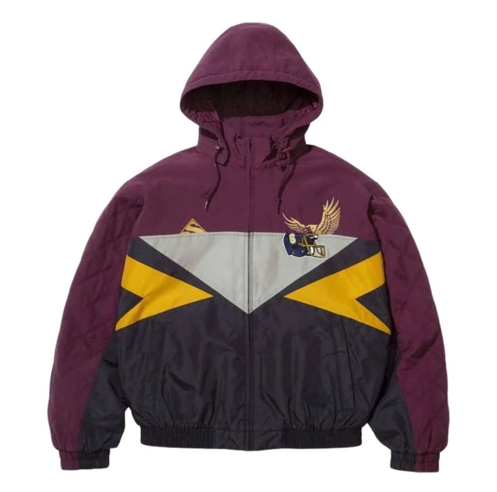 Supreme MM6 Maison Margiela Split Stadium Jacket Burgundy