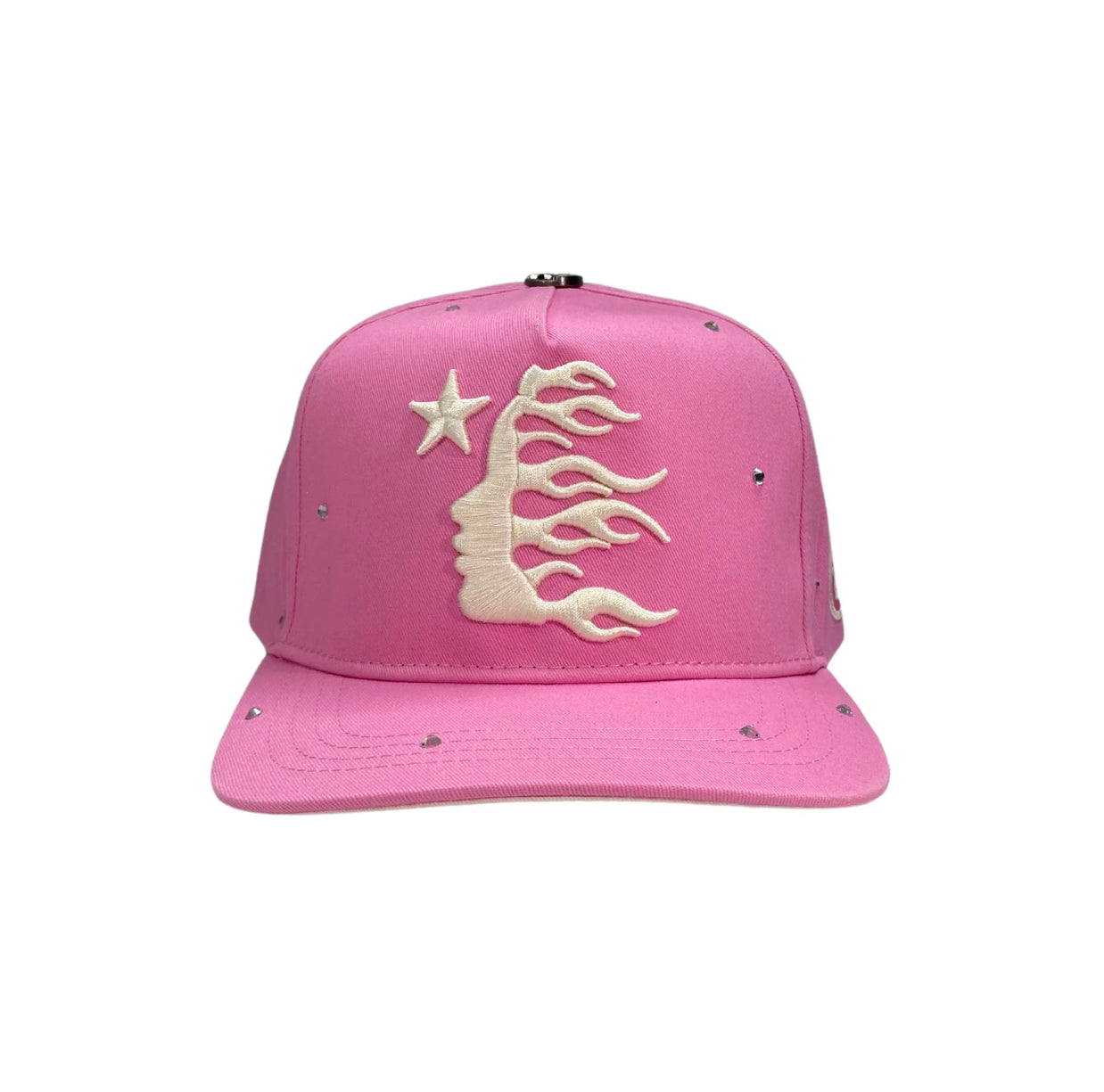 Hellstar OG Pink Rhinestone Snapback Hat