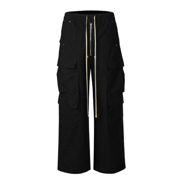 Undeveloped Nylon Drawstring Cargo Pants