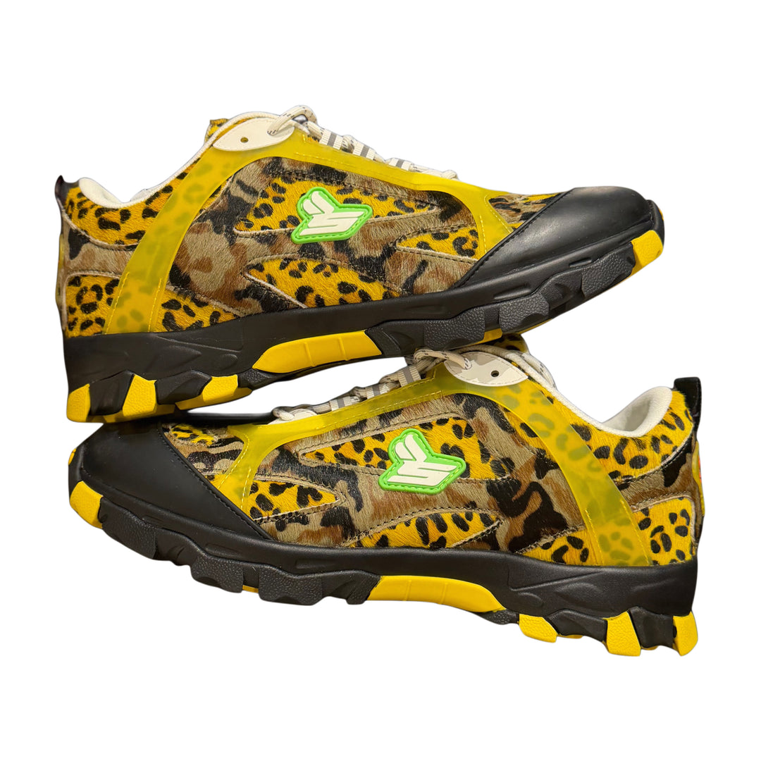 Sicko Hiking Shoes Yellow Leopard Flip