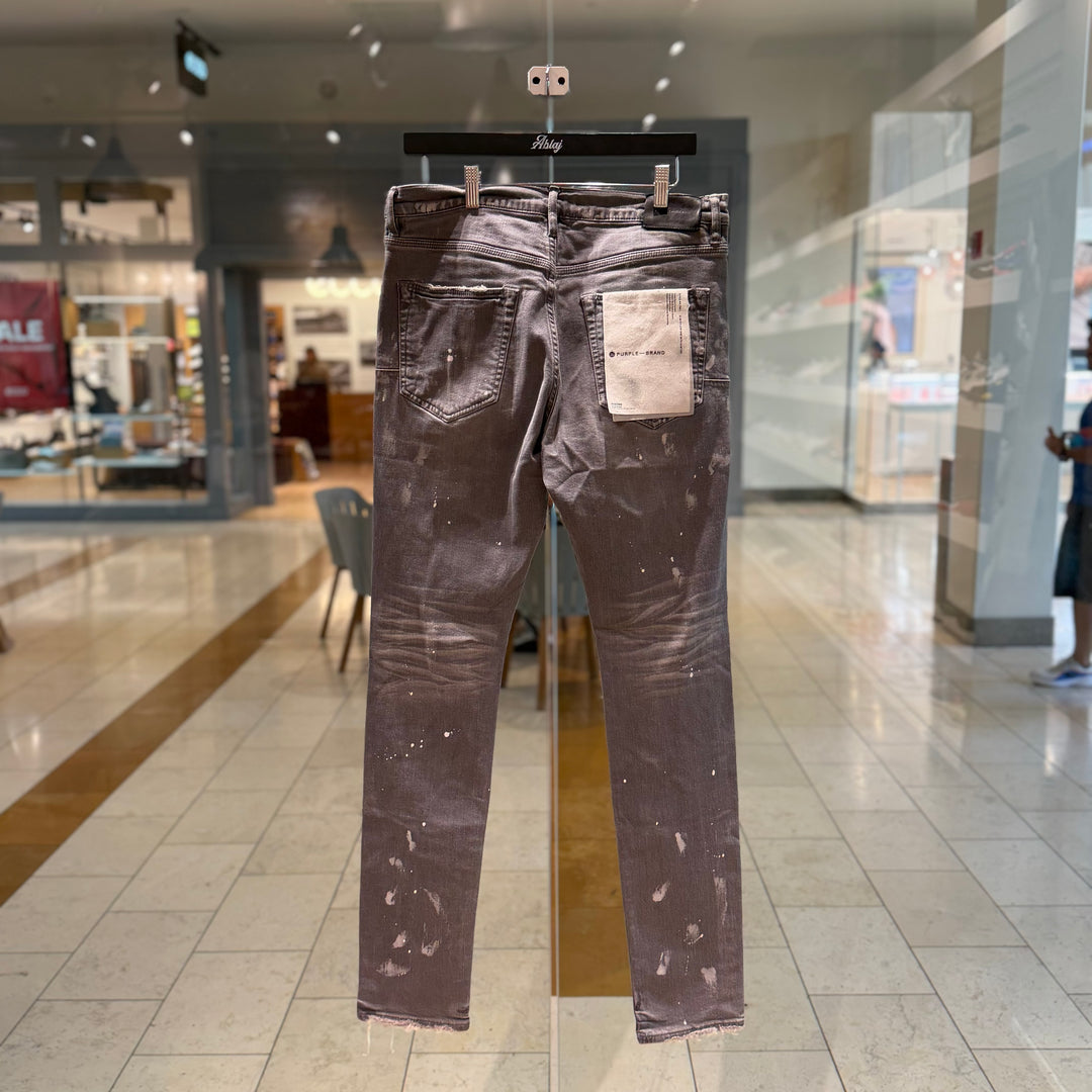 Purple Grey Knee Slit Jeans (PREOWNED)