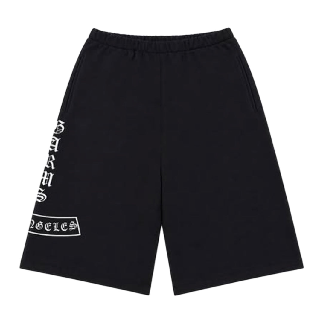 Garms Rocker Panel Black Sweatshorts