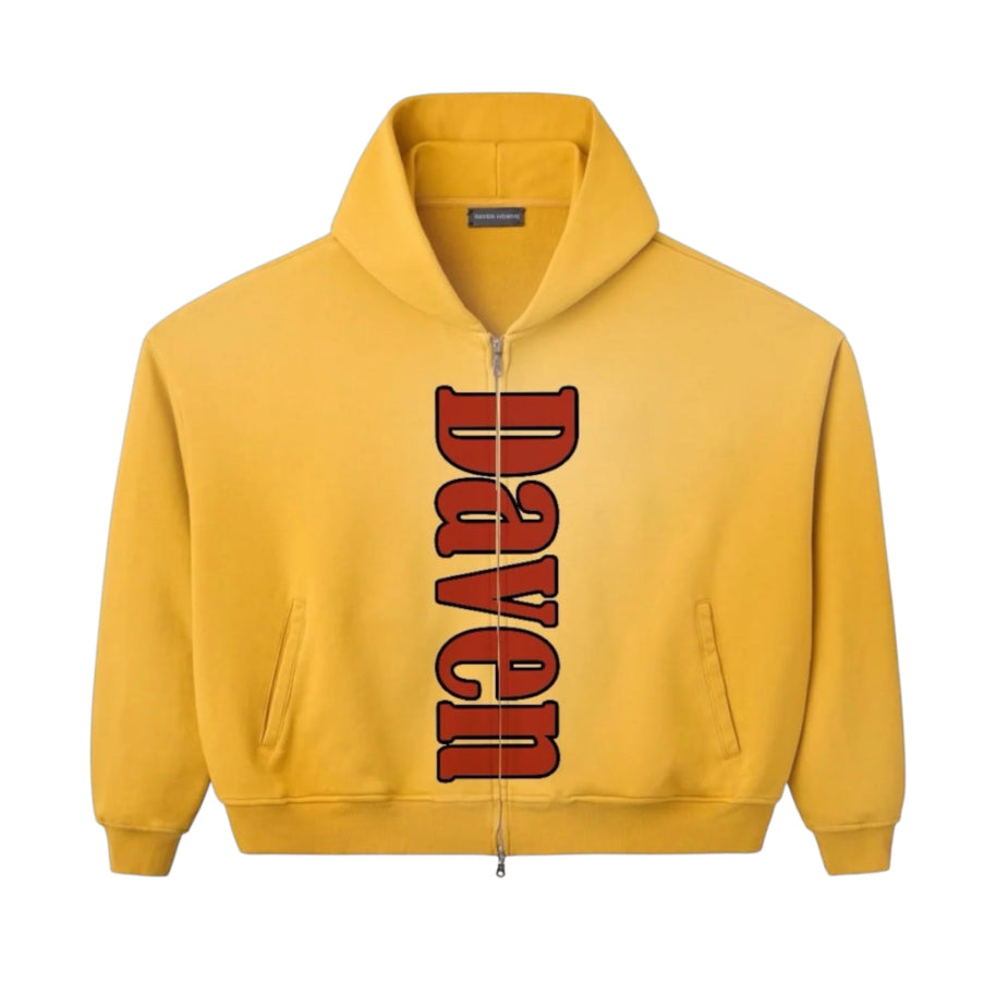 Daven Homme Forever Young Yellow Hoodie
