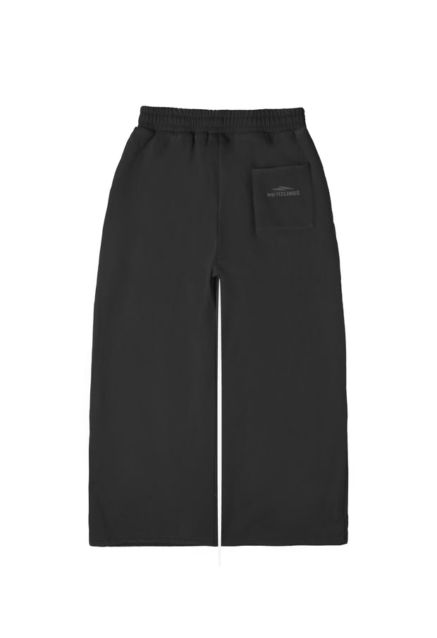 No Feelings Black on Black Sweatpants