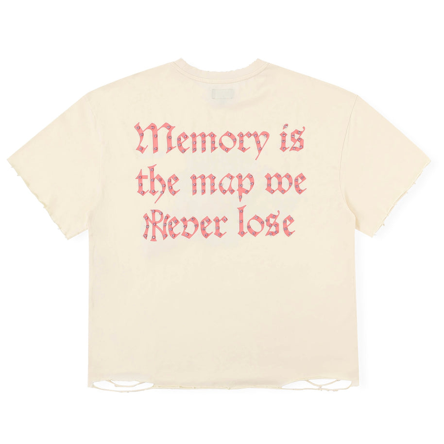 N'oublie Pas Cream Map Tee