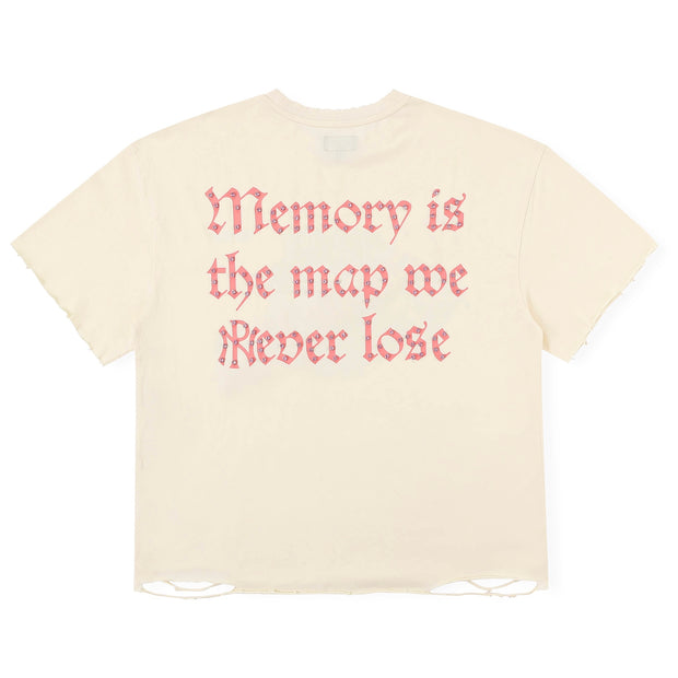 N'oublie Pas Cream Map Tee
