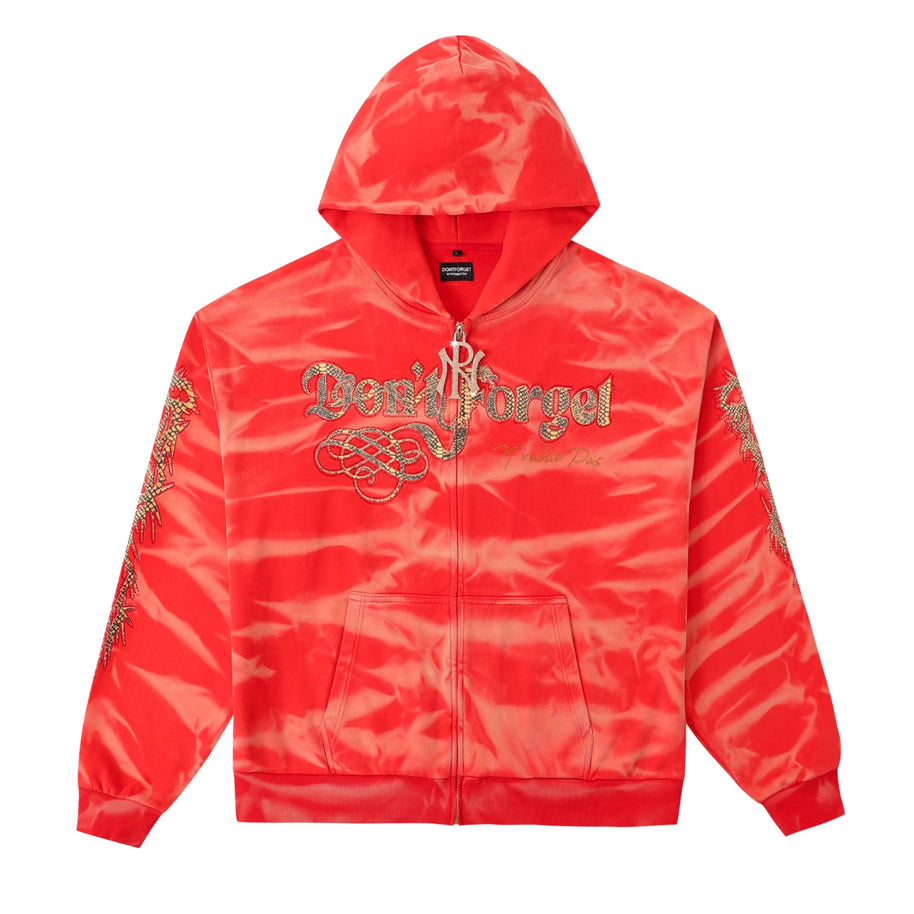 N'oublie Pas Year of the Snake Red Zip Up