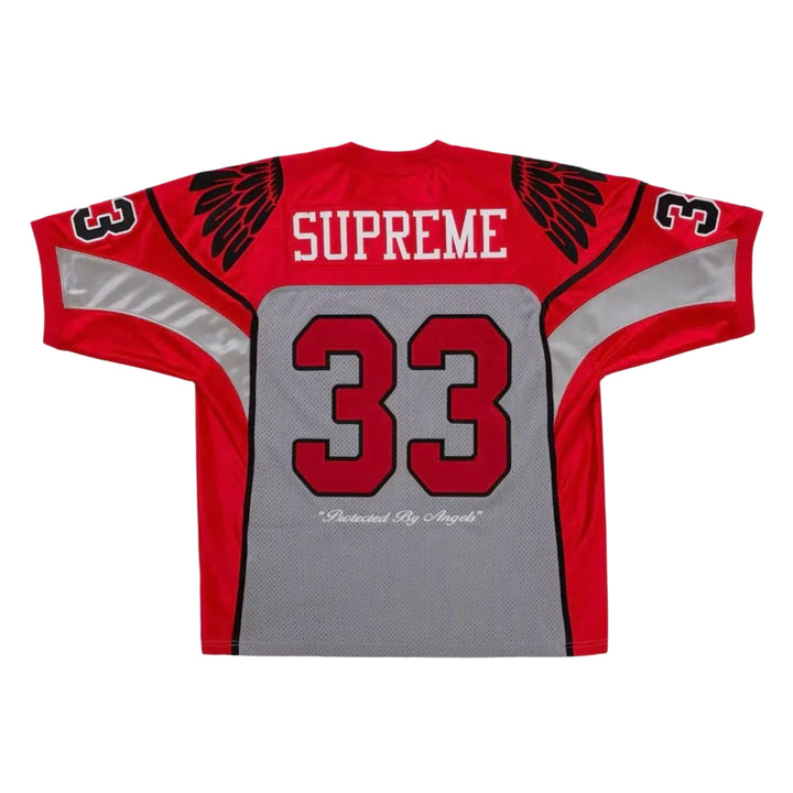 Supreme Wings SS26 Football Jersey Grey