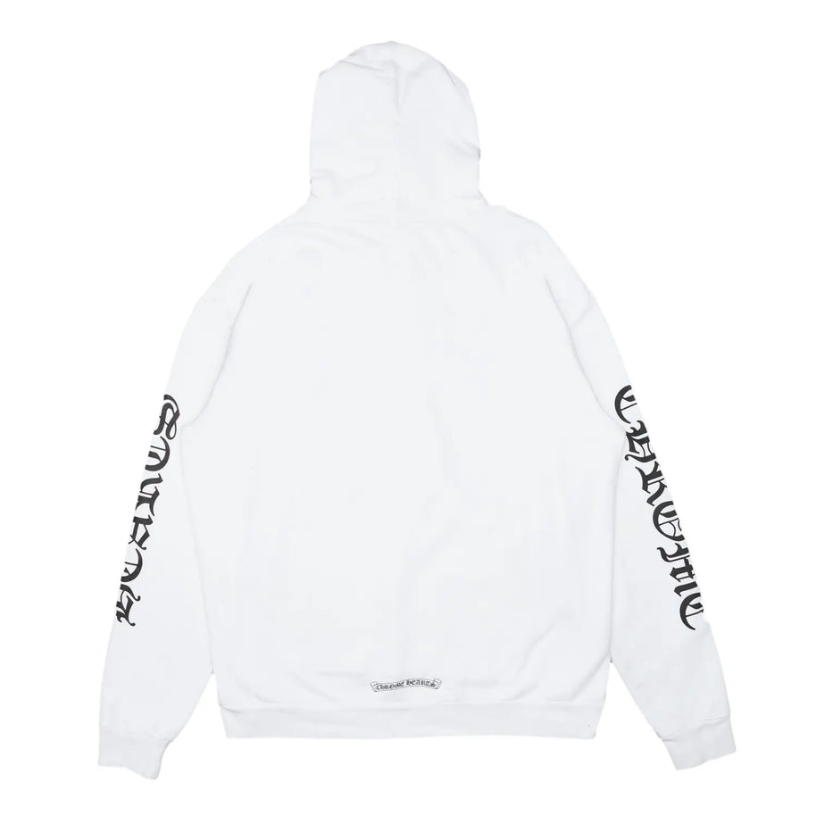 Chrome Hearts Vertical Logo Hoodie White