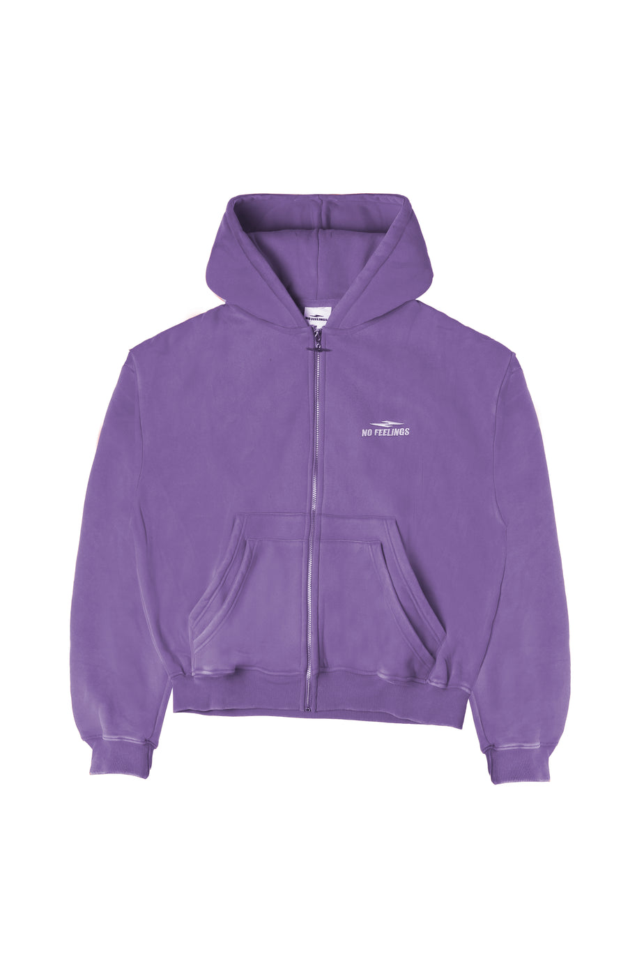 No Feelings Purple 4PF Zip Up Hoodie