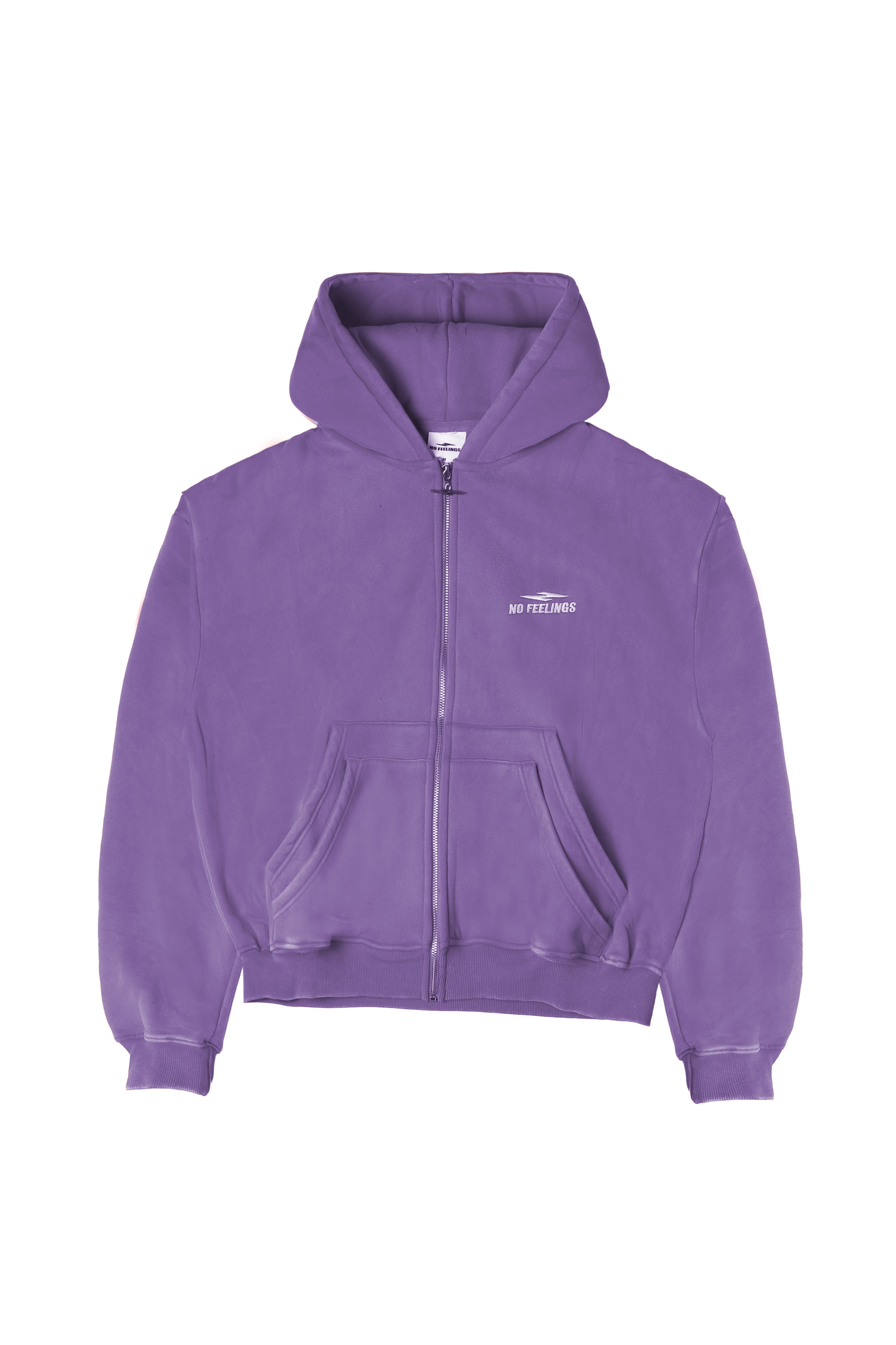 No Feelings Purple 4PF Zip Up Hoodie