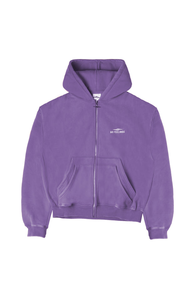 No Feelings Purple 4PF Zip Up Hoodie