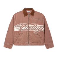 Vale Brown Cursive Trucker Jacket