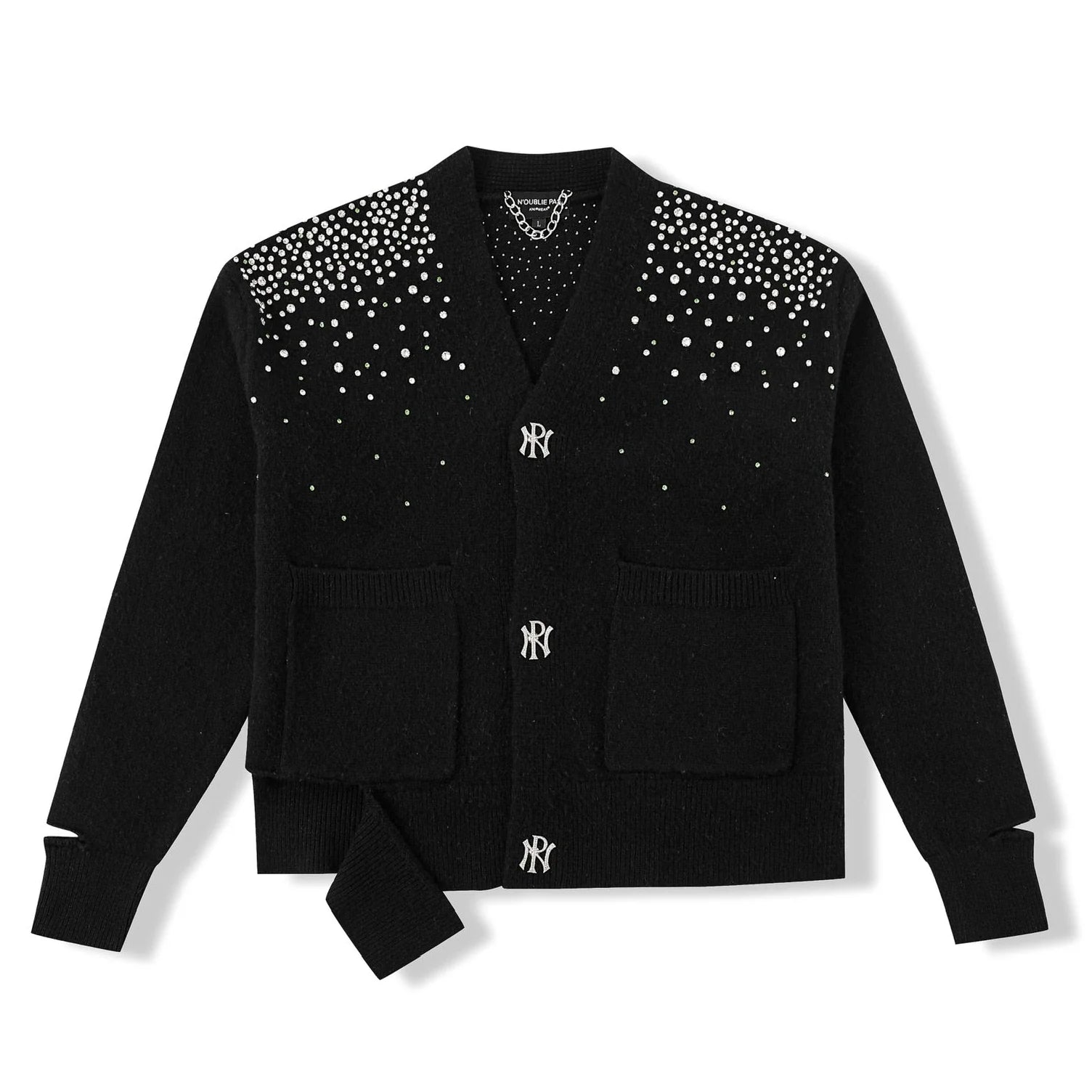 N'oublie Pas Cristalino Cardigan Black