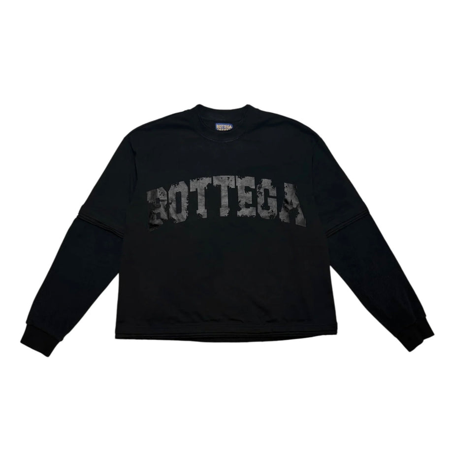 Bottega Desires War Long Sleeve Tee Black
