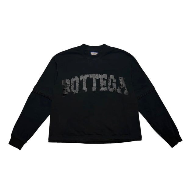 Bottega Desires War Long Sleeve Tee Black