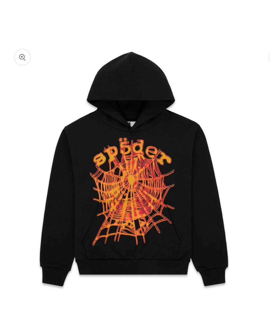 SP5DER OG Web Black V2 Hoodie